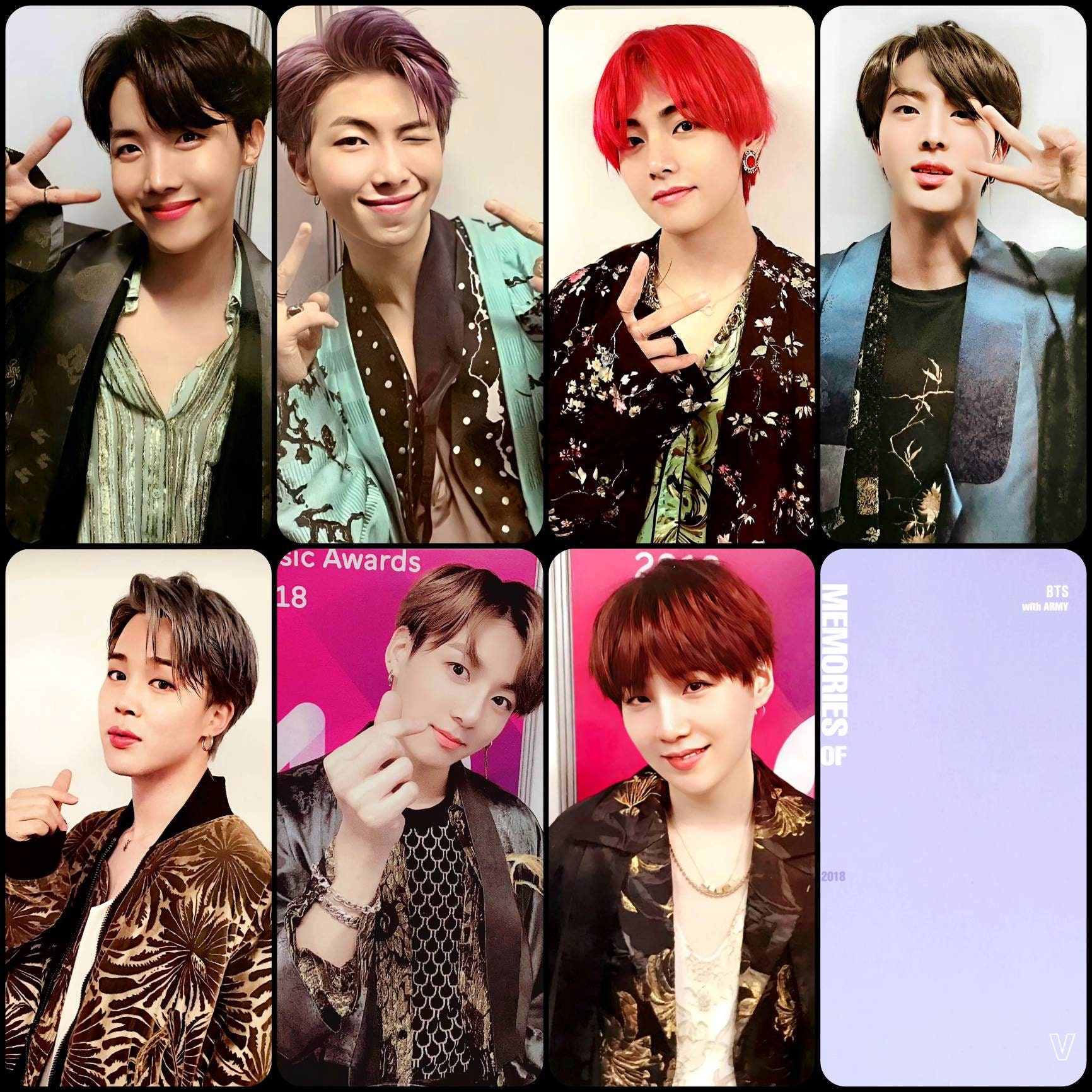 BTS Memories of 2018 Blue Ray Photo-cards - Etsy