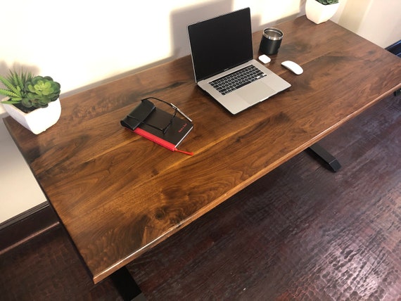 Walnut sit stand desk outlet