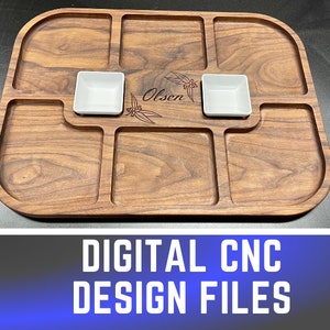 Extra Large 20&quot; x 15&quot; Serving Platter - CNC Digital Carving Files