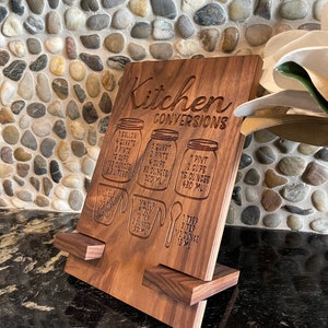 iPad Holder with Kitchen Conversions Digital CNC Carve Files image 2