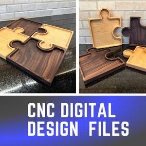 Puzzle Trays (14&quot;x14&quot;) - CNC Digital Carving Files