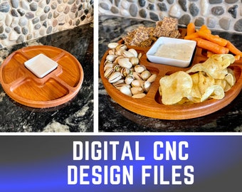 10" Circular Serving Tray - CNC Digital Carving Files