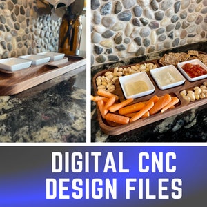 Large 15&quot; x 8&quot; Serving Platter - CNC Digital Carving Files