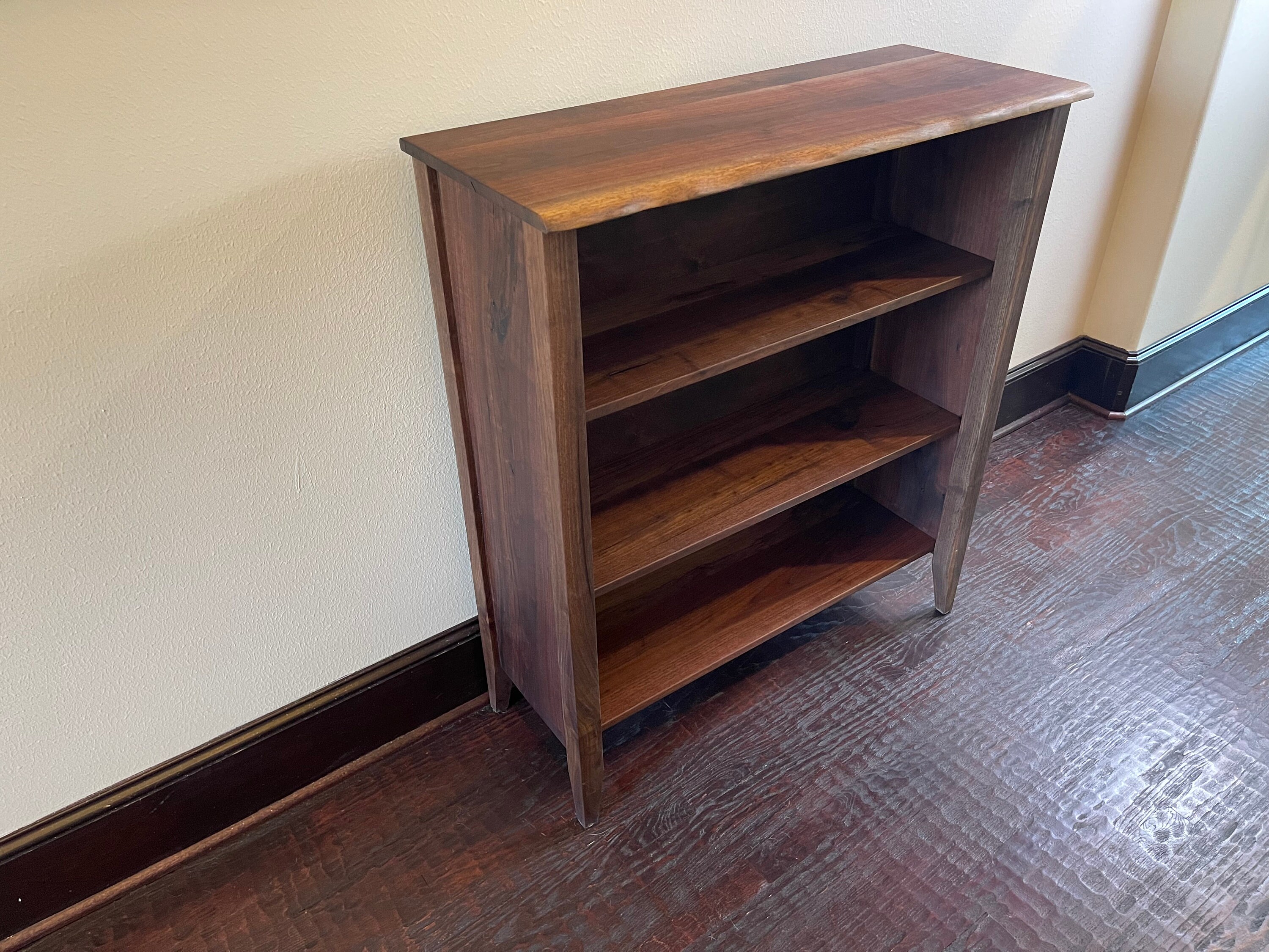 Solid Walnut Bookshelf Digital Build Plans Etsy