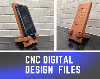 Smart Phone Stand - Digital CNC Carve Files