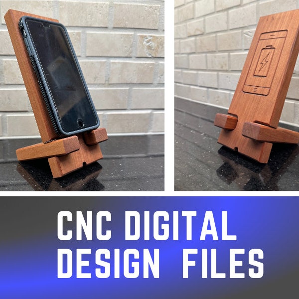 Smart Phone Stand - Digital CNC Carve Files