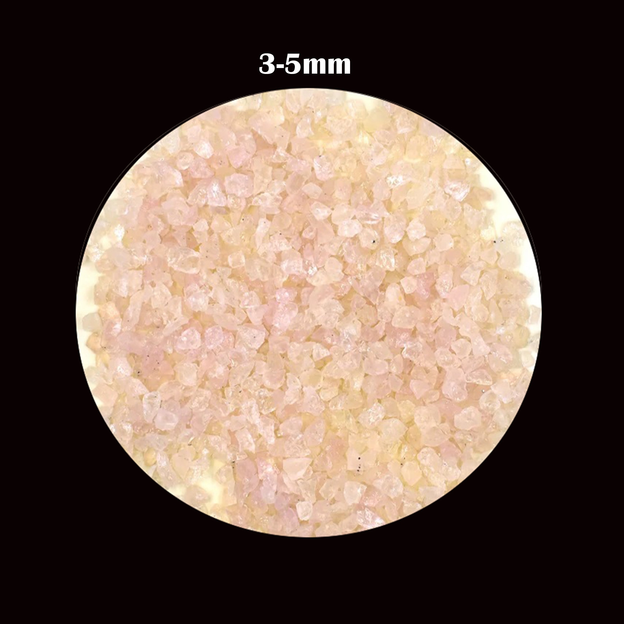 Pink Rose Quartz Raw Stone Powder, Rose Quartz Rough Chips, Healing Crystal Crushed Rough, Great for Woodworking, Raw Thick Powder