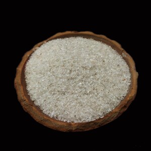 White Crystal Raw Stone Powder, White Crystal Rough Powder, Healing Crystal Crushed Powder Great for Woodworking, Raw Thick Powder