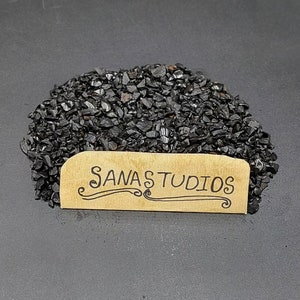 Lascas de pedra ônix preta natural, pedra bruta de cristal de cura, mini lascas de pedra de nascimento de tombos, faça você mesmo, faça arte e artesanato em madeira