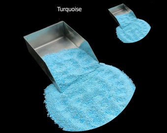 Blue Turquoise Raw Stone, Natural Turquoise Rough, Healing Crystal Crushed Powder Great for Woodworking, Raw Thick Powder all Size Available
