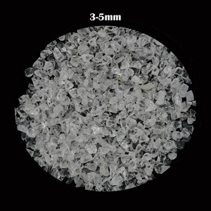 White Crystal Raw Stone Powder, Crystal Rough Chips, Healing Crystal Crushed Rough, Great for Woodworking, Raw Thick Powder