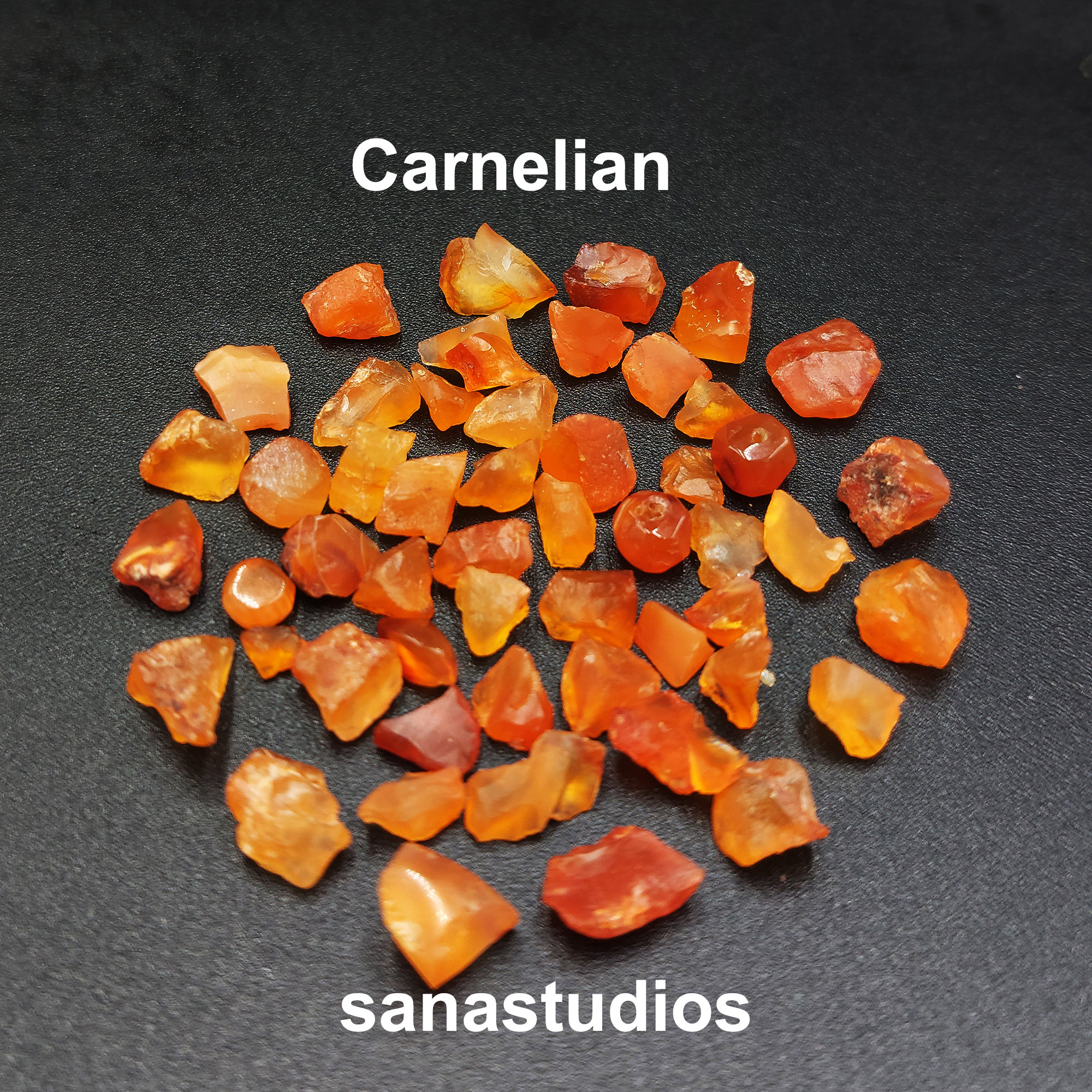 Orange Carnelian Natural Birthstone Raw Carnelian, 5-8mm to 8-10mm Loose Rough, Great Quality Raw Birthstone