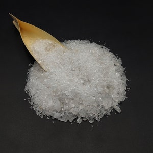 Clear Crystal Raw Stone, Crystal Rough, Healing Crystal Crushed Powder Great for Woodworking, Raw Thick Powder all Size Available