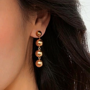Earrings Gold Plated Studs Dropping Earrings Gifts for Her Dangle Earrings Ear Jewelry Gift Punk Vintage ball drop earrings Rebecca Earrings