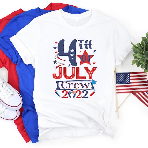 4th of July Crew T-shirt Family Matching 4th of July Fourth - Etsy
