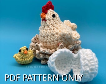 Chicken Playset PDF Crochet Pattern