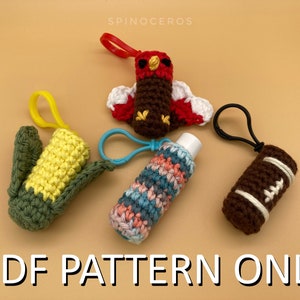 Lip Balm Holder Fall Autumn Theme PDF Crochet Pattern Set of 4 Patterns
