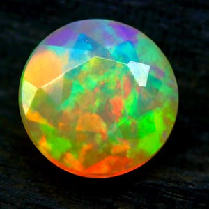Amazing Quality Ethiopian Opal White Color Round Shape Opal Size 8X5 MM Handmade Faceted Ethiopian Opal For Jewelry Making