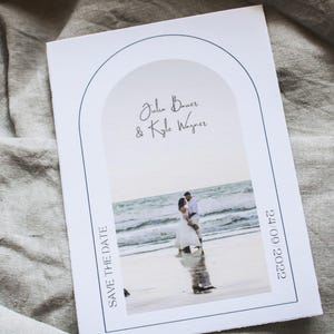 Hochzeitseinladung, Einladung mit Foto, Standesamt Einladung, Foto Einladung, Save the Date, Fotoeinladung, Minimalistische Einladung, Foto