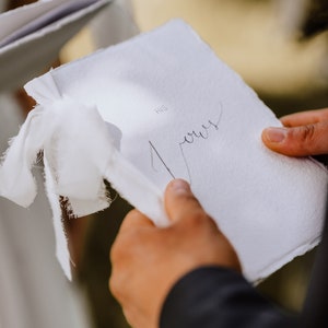 His and Her Vows, Ehegelübde, Eheversprechen Umschläge, Klappkarte