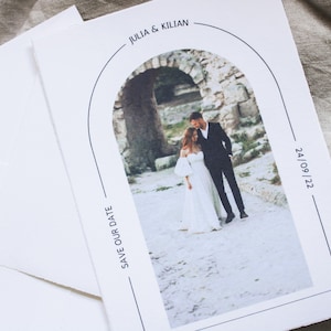 Hochzeitseinladung, Einladung mit Foto, Standesamt Einladung, Foto Einladung, Save the Date, Fotoeinladung, Minimalistische Einladung, Foto