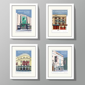 The Mousetrap, St Martin's Theatre London: Hand Signed Art Print or Poster, with Blue Sky theatre art print image 8