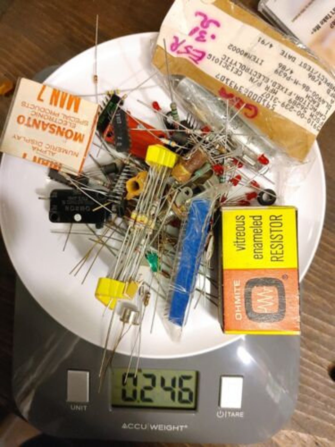 1/4lb Electronics Grab Bag Transistors Capacitors / Diodes / Etsy