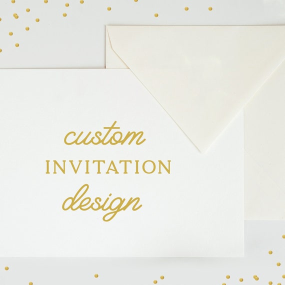 Custom Invitation Design download Etsy