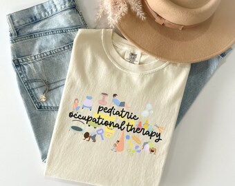 Pediatric Occupational Therapy T-Shirt: Comfort Colors Garment-Dyed Tee