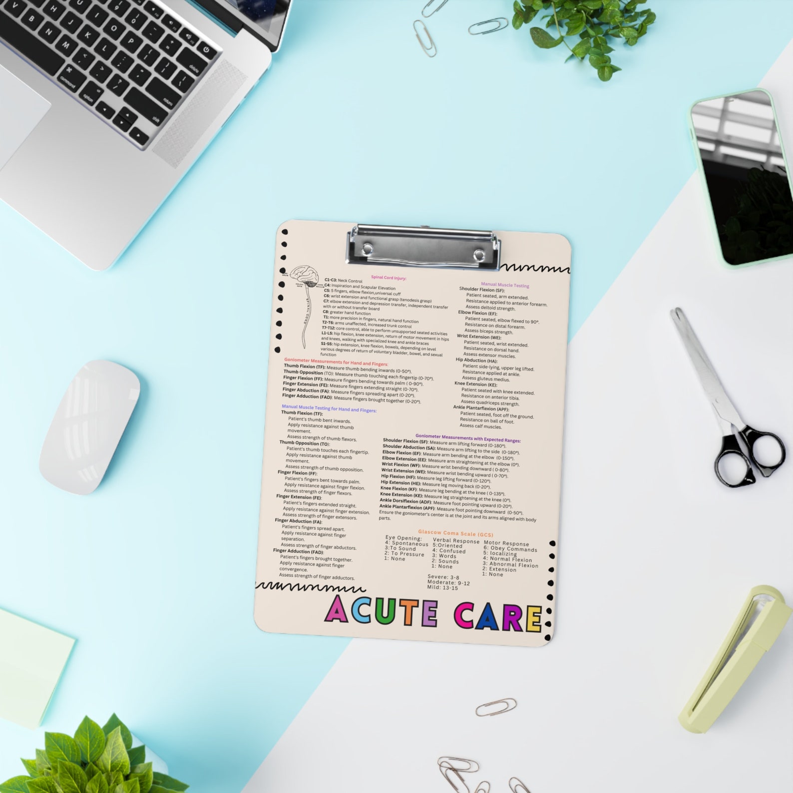 Occupational Therapy Quick Reference Guide Acute Care Pediatric