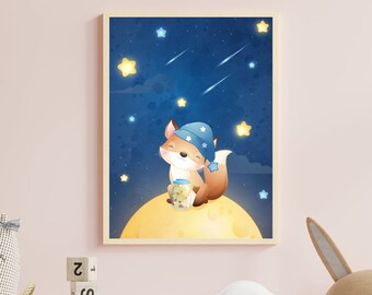 Poster "Dreamy Fox" | Children | Children's Room Poster | Image
