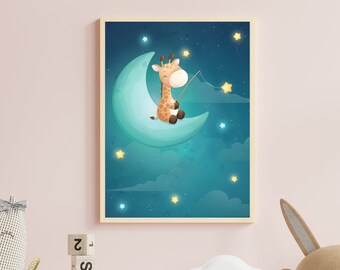 Poster "Dreamy Giraffe" | Children | Children's Room Poster | Image