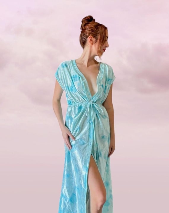 sachin and babi light blue dress Ripe Maternity Stevie Nursing Lounge Dress