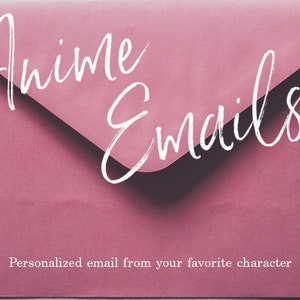 Anime Character Emails