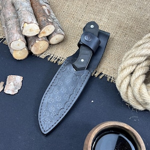 Handmade Hunting Knife, Compact Laminate Hunting Knive, Bushcraft Knife, Messer, Camping Knife, Bowie Knife, Survival Gear, Camping Gear