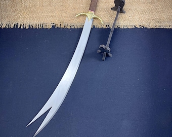 手作りのミニチュアオスマン帝国のシンドバッドの剣：彫刻されたトルコ