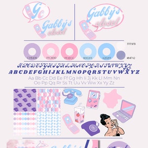 Retro Branding Kit | retro logo design | branding bundle | colourful retro print design | eclectic retro branding | custom branding kit