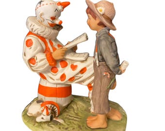 Figura vintage de Norman Rockwell "Circo", 15 cm de altura.