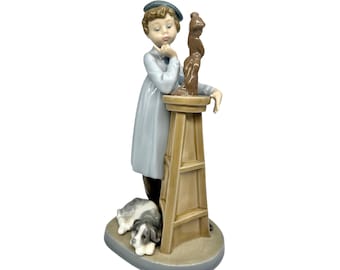 Retired Lladro Little Sculptor Porcelain Figurine, Hand Painted, Made Spain