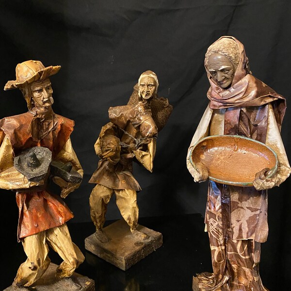 Paper Mache Figures Etsy