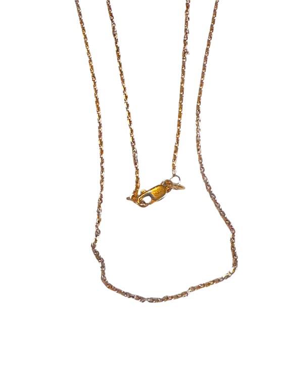 Link Bar Chain Necklace ,14k Gold ,18in L 2.3g