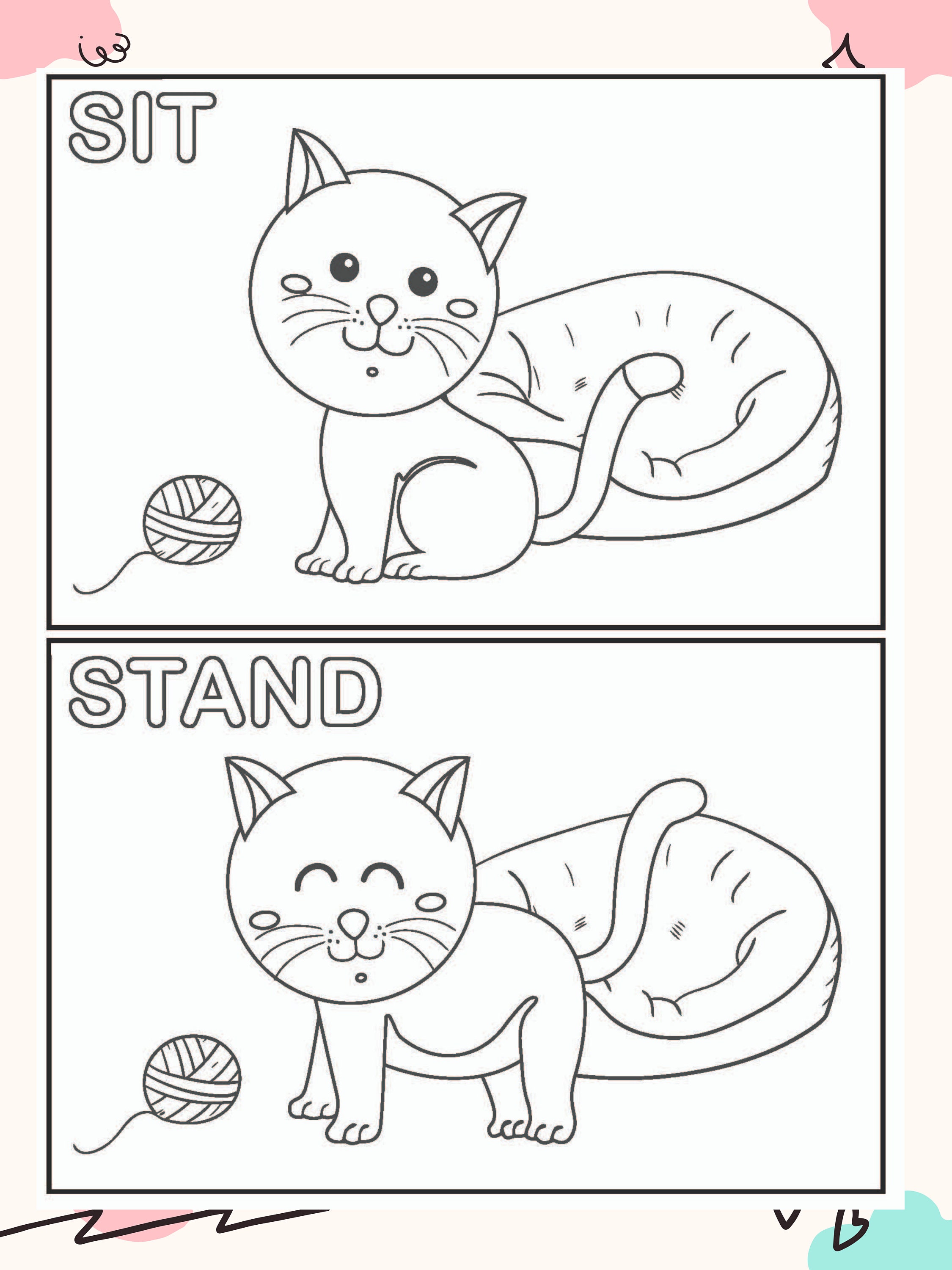 Educational Opposite Word Coloring Pages 10 different pages Etsy Espa??a