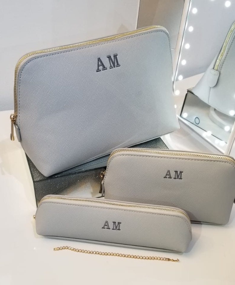Personalised Makeup Bag, Personalised Make up Bag, Embroided Bag With Initials, Personalised
