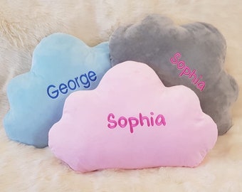 Baby name cushion, personalised cloud cushion, personalised star cushion, cushions for newborns, cushions for children, cushions for bedroom
