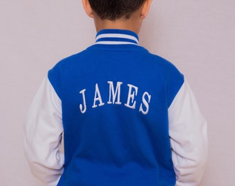 Personalised varsity jacket | Personalised children's jacket | Personalised varsity jacket for kids | Embroided jacket for children