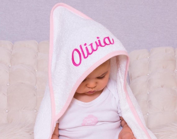 Personalised Newborn Baby Hooded Towel Custom Name Kids Bath Towel Customised Babies Towel Baby Shower Gift Kids Personalised Gift Etsy UK