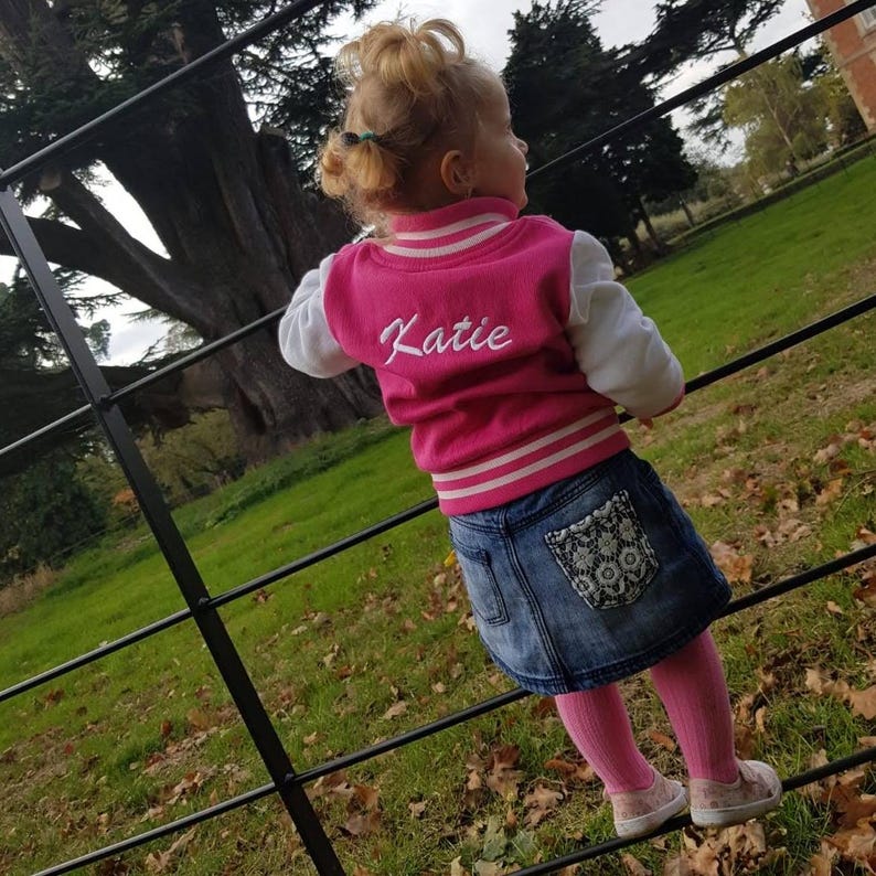 Custom Embroidered VARSITY JACKET for BABIES - Varsity Jacket with name available In Colours and Sizes Gift For Kids image 11