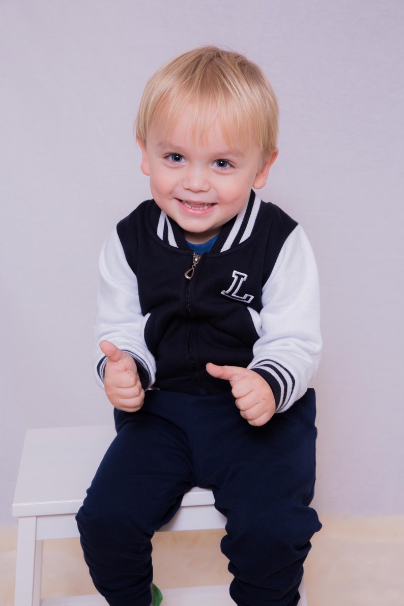 Custom Embroidered VARSITY JACKET for BABIES - Varsity Jacket with name available In Colours and Sizes Gift For Kids image 5