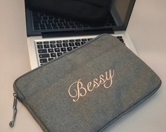 Laptop case, Personalised laptop holder, Tablet case, Personalised case, 13 inch case, 15 inch case, Personalised gift for college, Laptop
