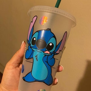 Stitch Starbucks Tumbler, Tumbler Disney, Valentines tumbler, Lilo, Ca –  babecavedesignz